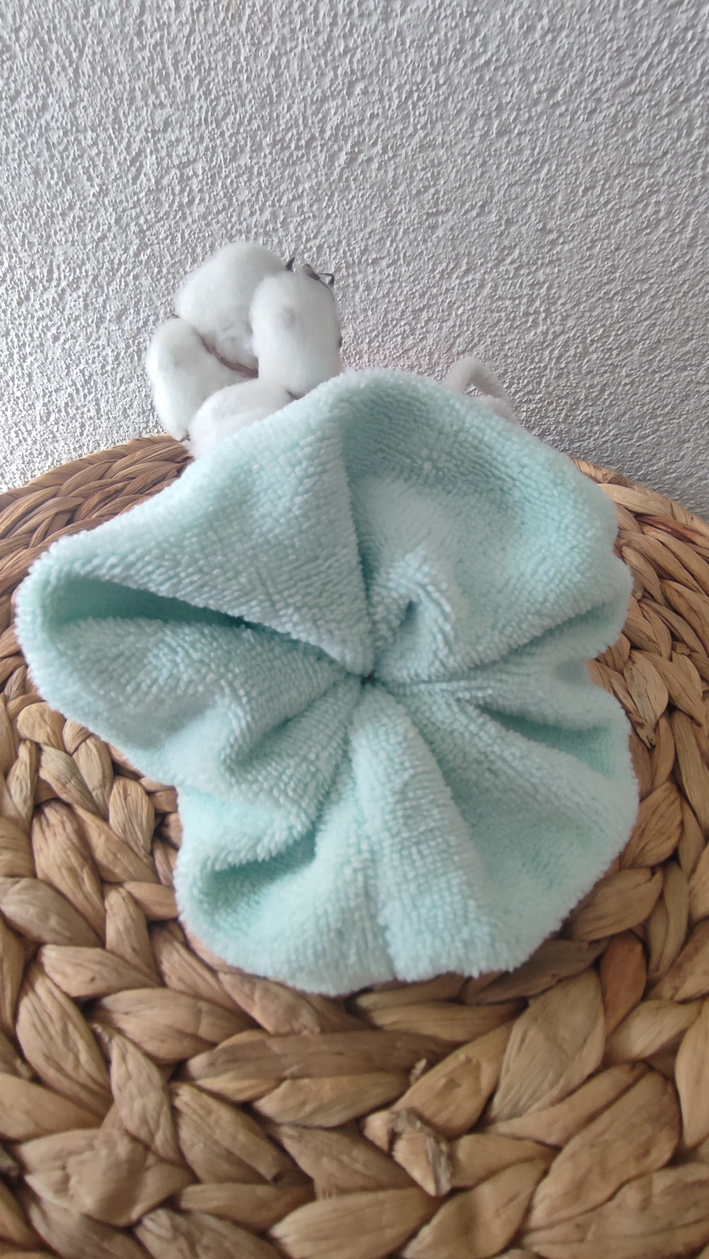 Fleur de douche en éponge bambou