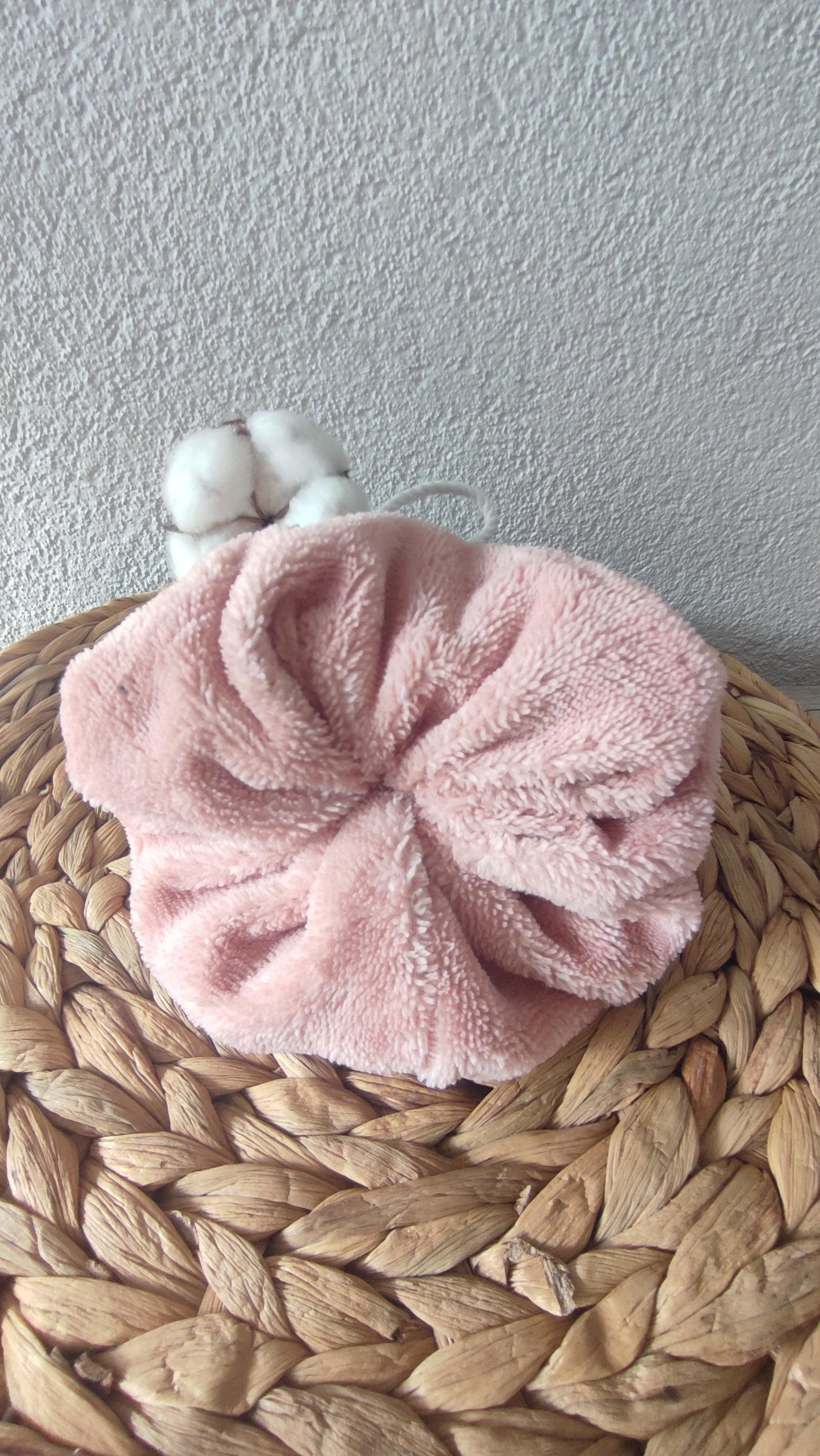 Fleur de douche en éponge bambou