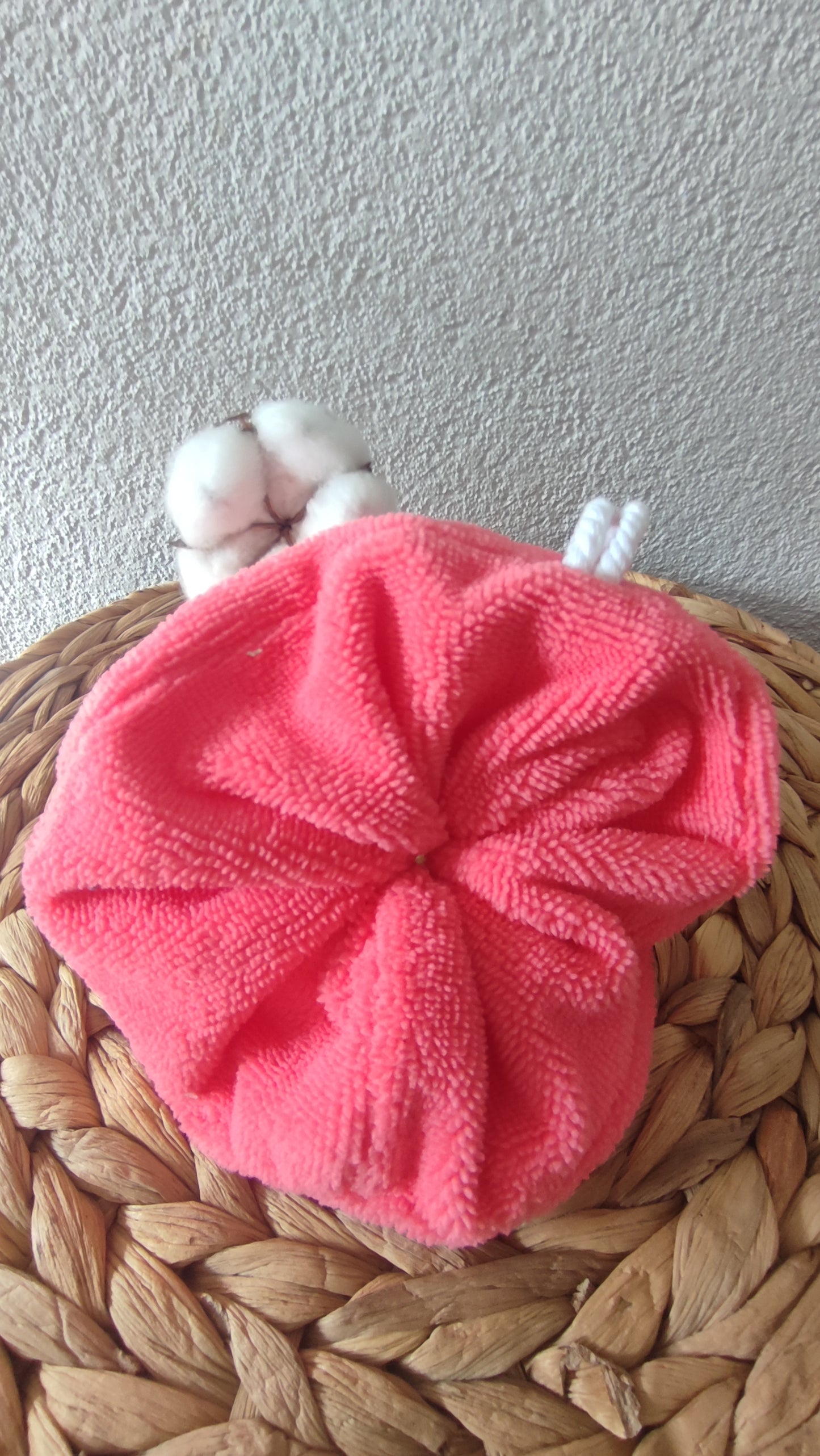 Fleur de douche en éponge bambou