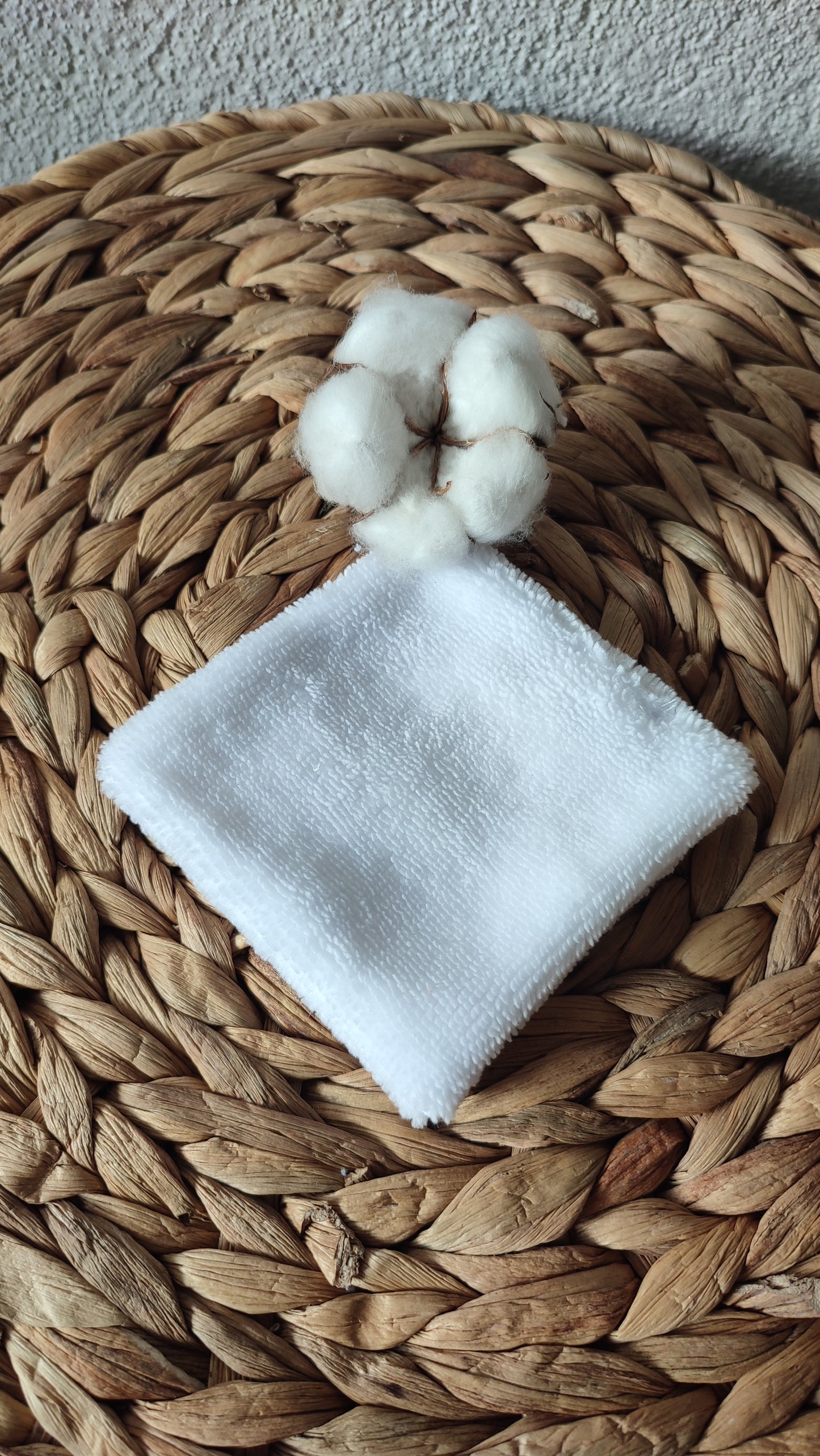 Coton double face éponge bambou