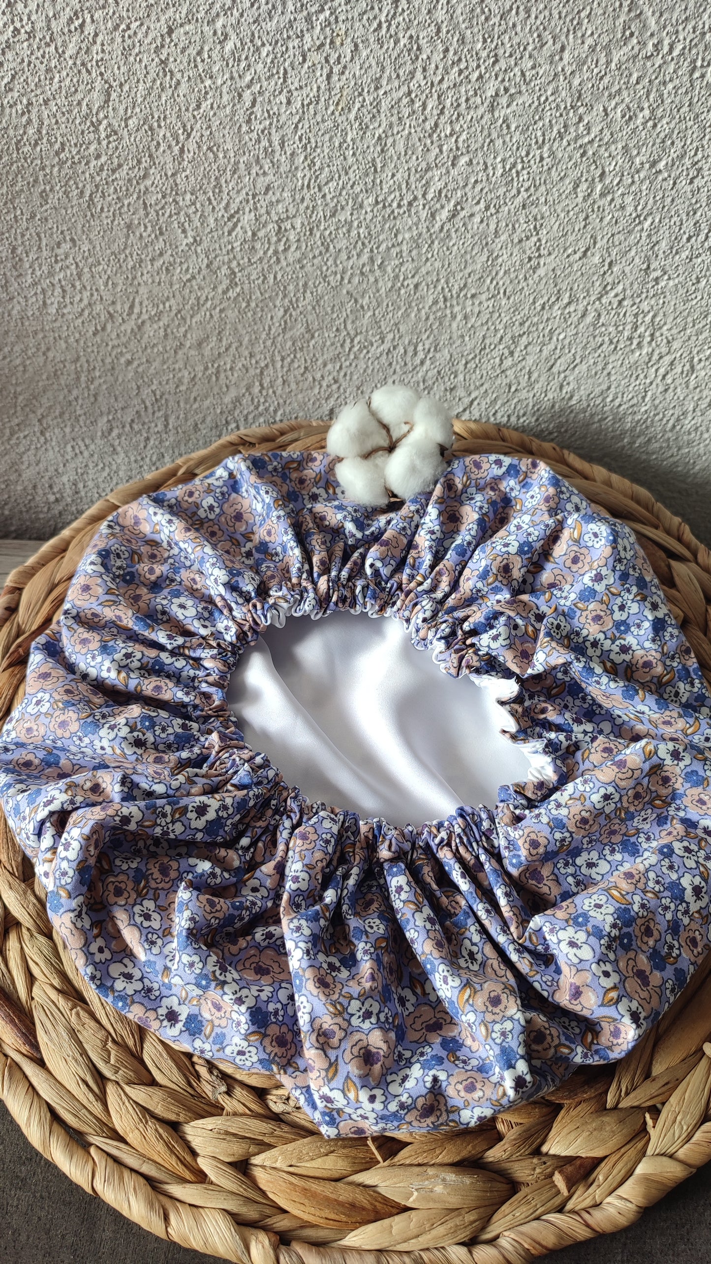 Bonnet de soin en satin