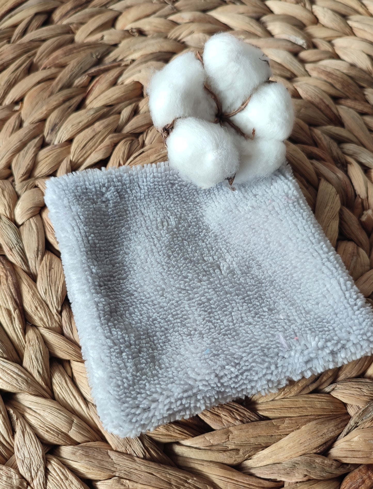 Coton double face éponge bambou