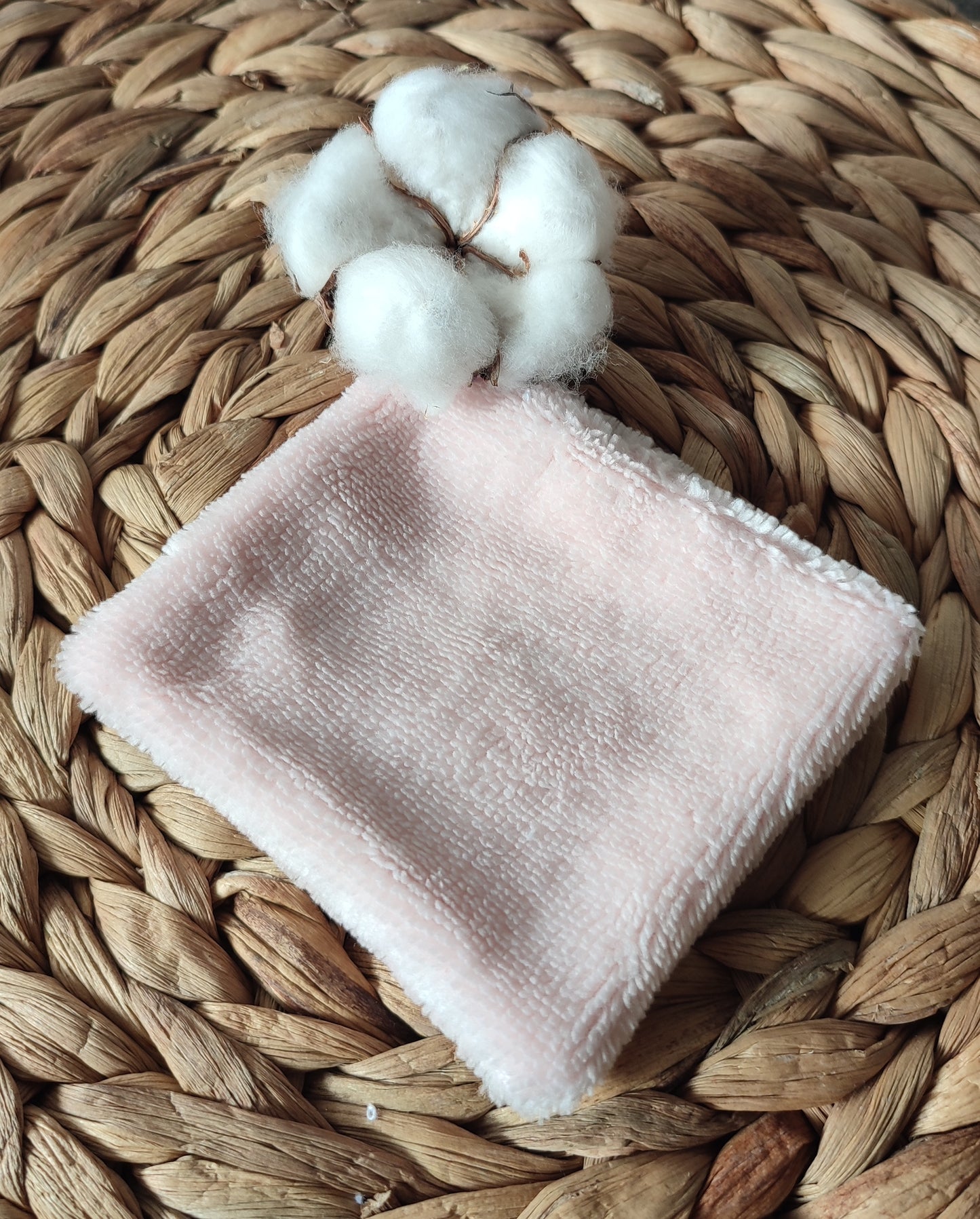 Coton double face éponge bambou