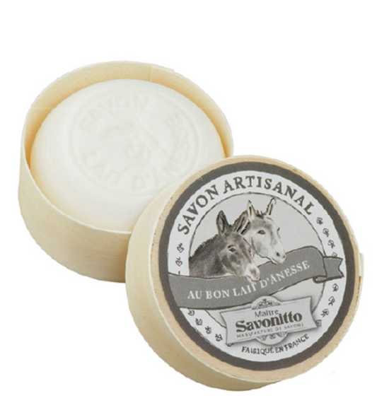 Savon au Lait d’ânesse avec boite en bois - Maitre Savonitto