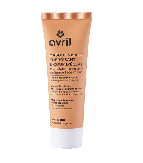 Masque visage énergisant & coup d'éclat 50 ML BIO - AVRIL