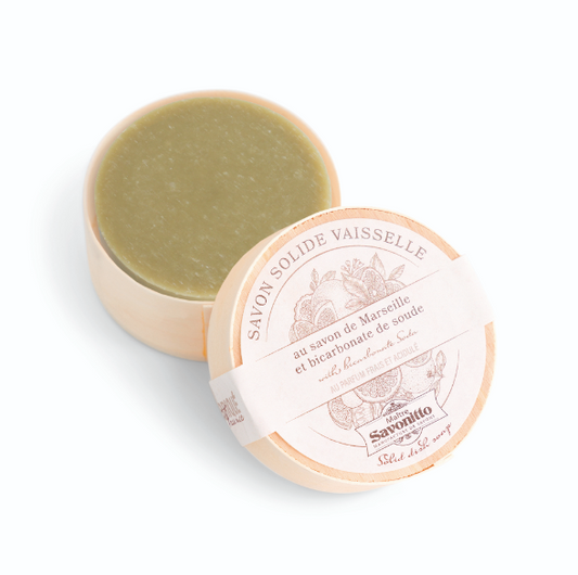 Savon solide pour vaisselle avec boite en bois - Maitre Savonitto